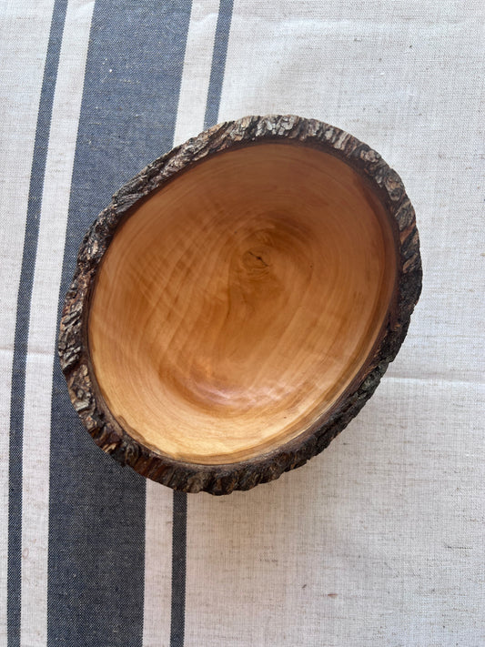 Natural Edge Pear Wood Bowl by Lydia Hirsh Woodturner