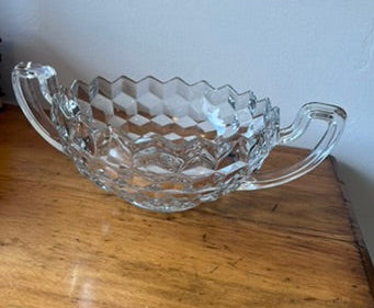 Vintage Fostoria American Pattern Glass Centerpiece Bowl or Trophy