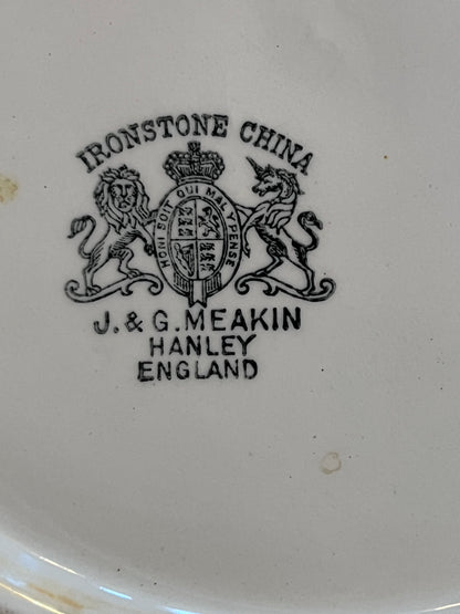 Antique 19th Century J&G Meakin English Ironstone Bowl – Hanley England