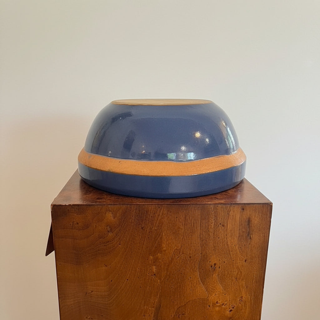 Bybee Pottery, Large Blue Mixing Bowl