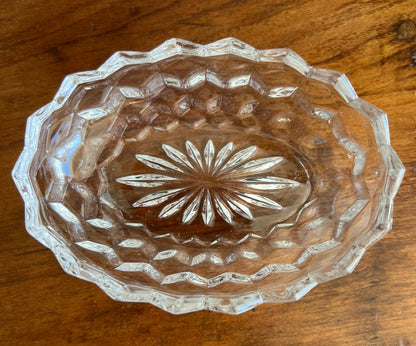 Fostoria American Clear Glass Oval Dish