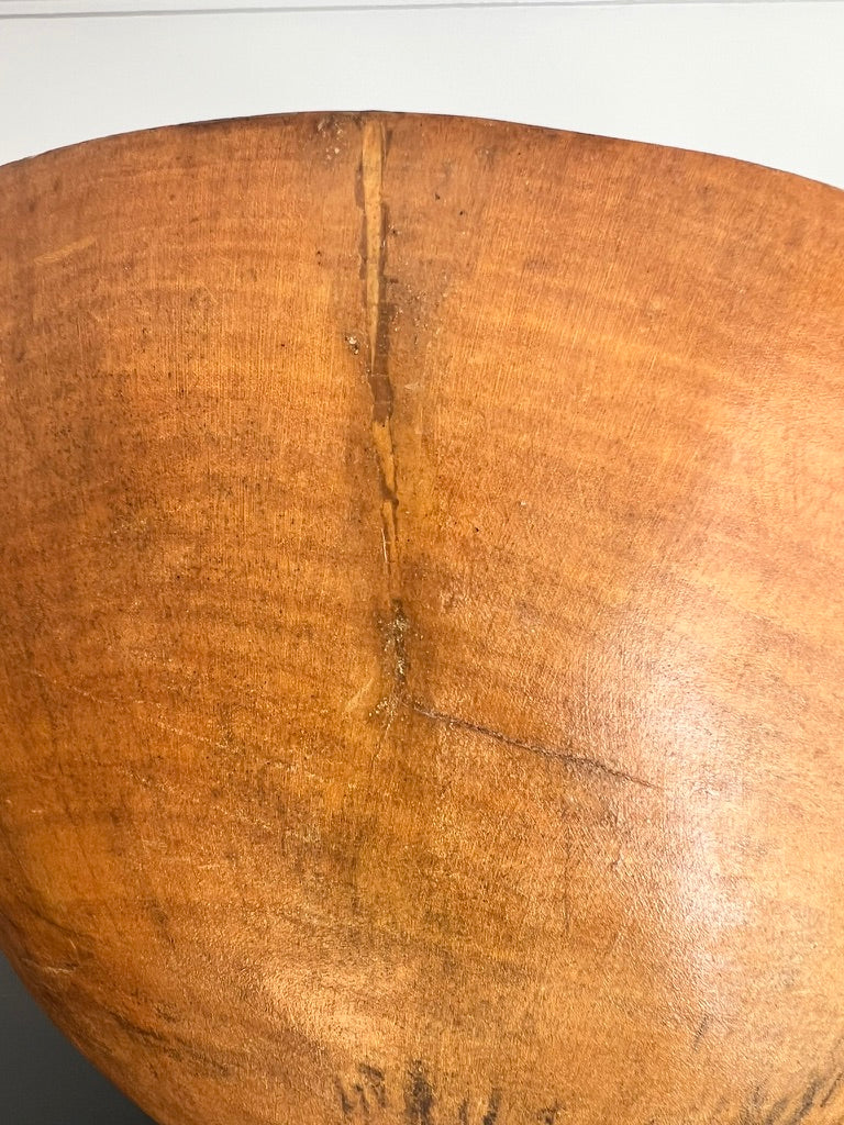 Vintage Original Mid-Century David Auld Hand Carved Wooden Bowl
