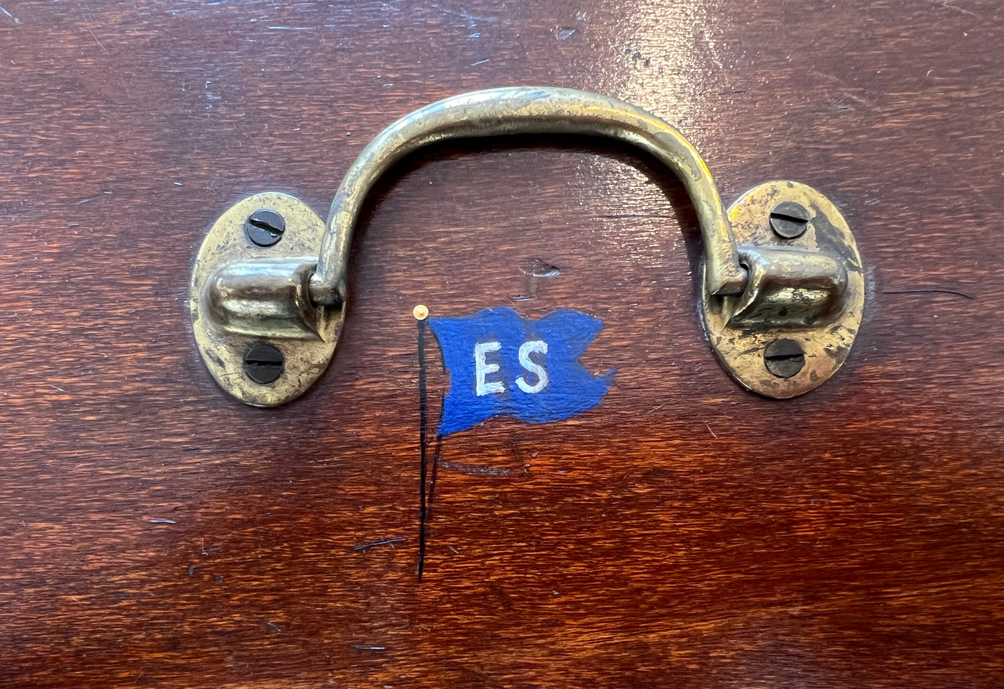 Sea Chest, Monogrammed 'ES'