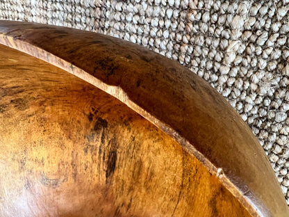 Vintage Original Mid-Century David Auld Hand Carved Wooden Bowl
