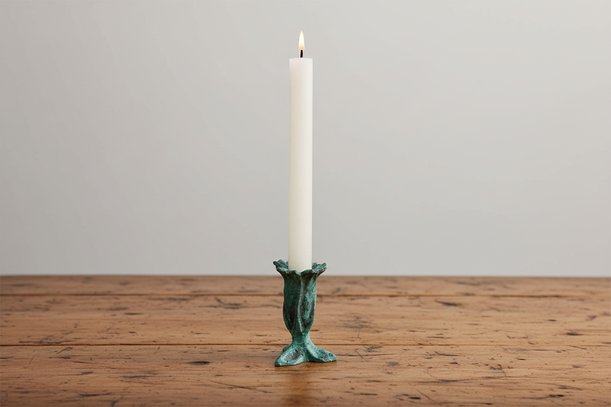 Bronze Campanula Candle Holder