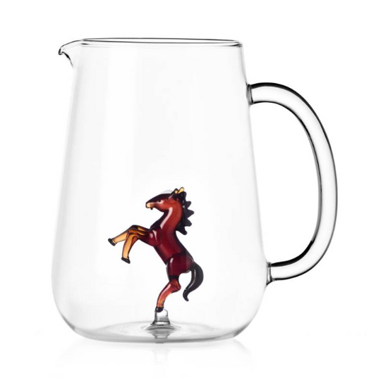 Ichendorf Milano Animal Farm, Glass Horse Pitcher
