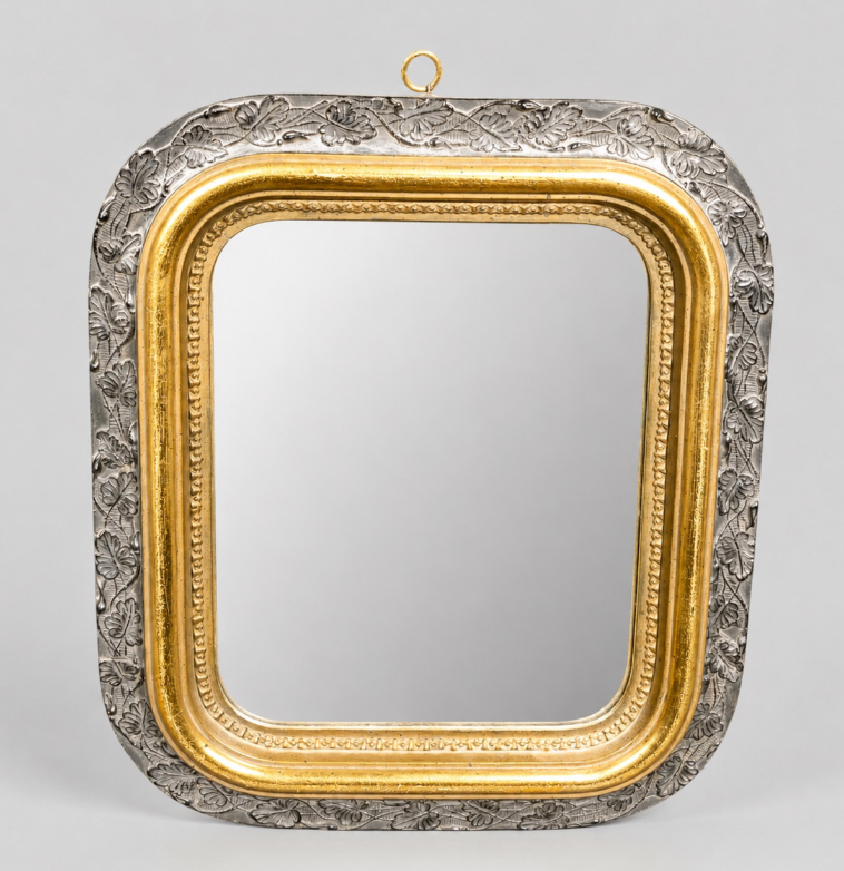 Vintage Borghese Carved and Gilt Gesso Wall Mirror