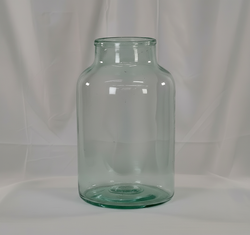 Vintage Hungarian Glass Pickle Jar