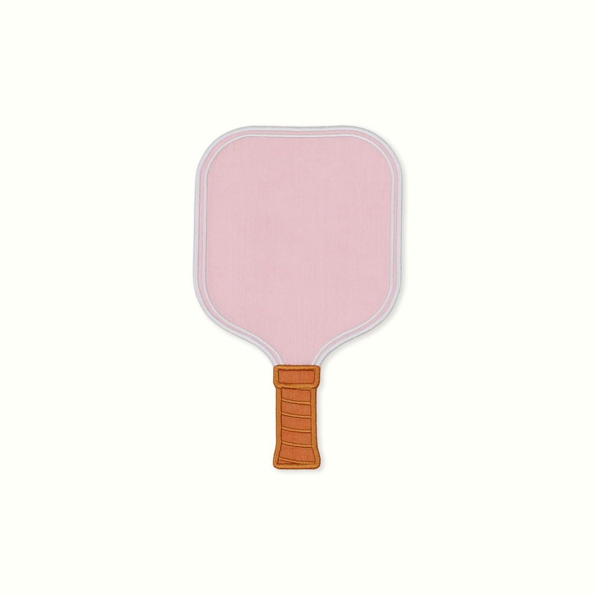 Pink Pickleball Paddle Linen Cocktail Napkins - Set of 4