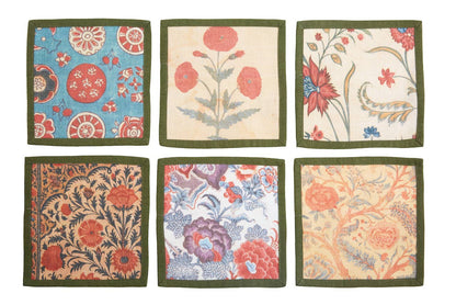 Les Indiens Cocktail Napkins Set/6