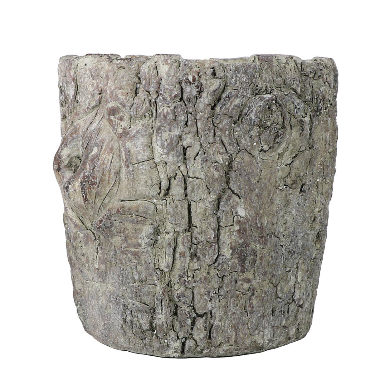 Faux Bois Log Planter