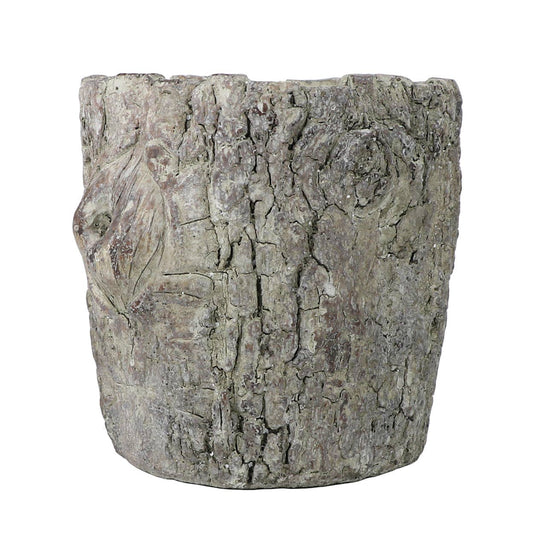 Faux Bois Log Planter