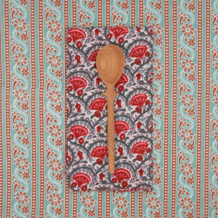 Napkins in Celosia Tomato, Set of 4