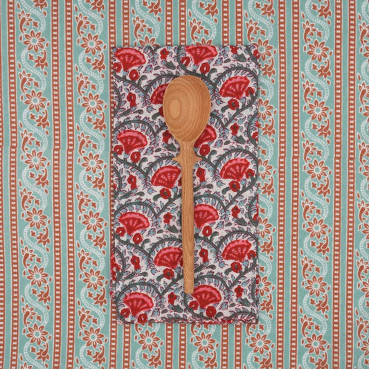 Napkins in Celosia Tomato, Set of 4