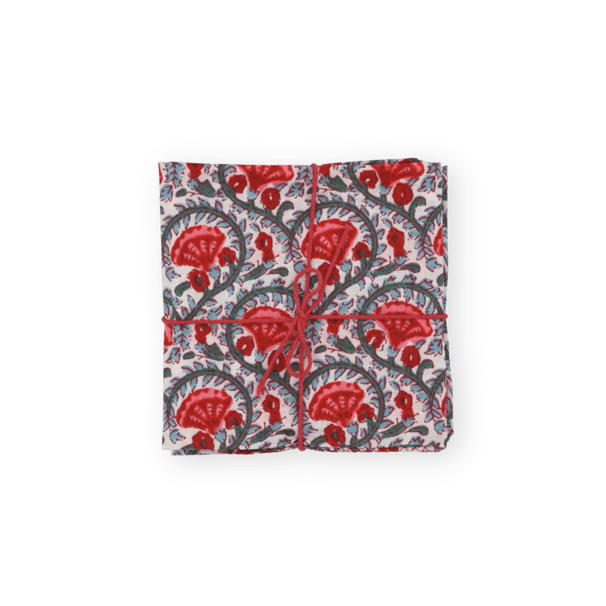 Napkins in Celosia Tomato, Set of 4
