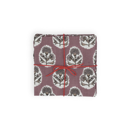 Napkins in Crocus Malaga, Set of 4