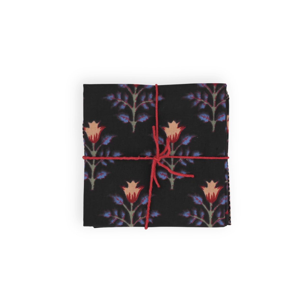 Napkins in Lily Black, Set of 4