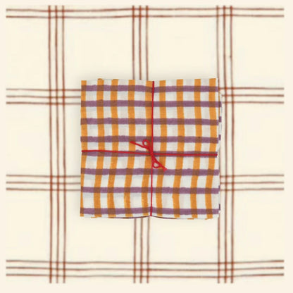 Napkins in Mira Fig, Set of 4