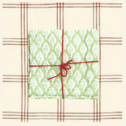 Napkins in Primevere Jade, Set of 4